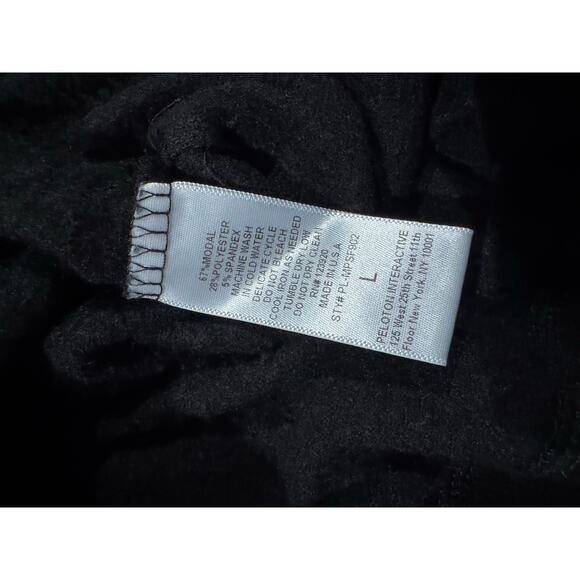 Peloton Hoodie Sweatshirt Blck Silver size Large - Picture 4 of 5